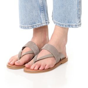 Vince Grey Thong Sandals